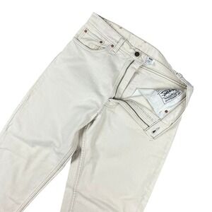 Vintage Levis 550 Relaxed Fit Tapered Leg Jeans Mens 34x32 Cream Made N USA 1993